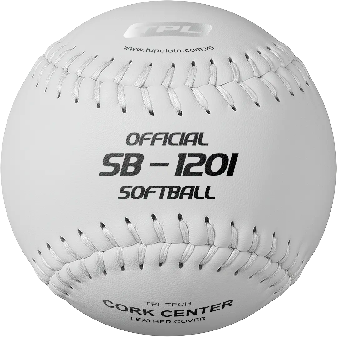 Pelota de softbol TPL SB-120I Sello Plateado con cobertura de cuero y núcleo de corcho